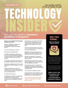 Technology Insider newsletter, September 2026 (PDF)